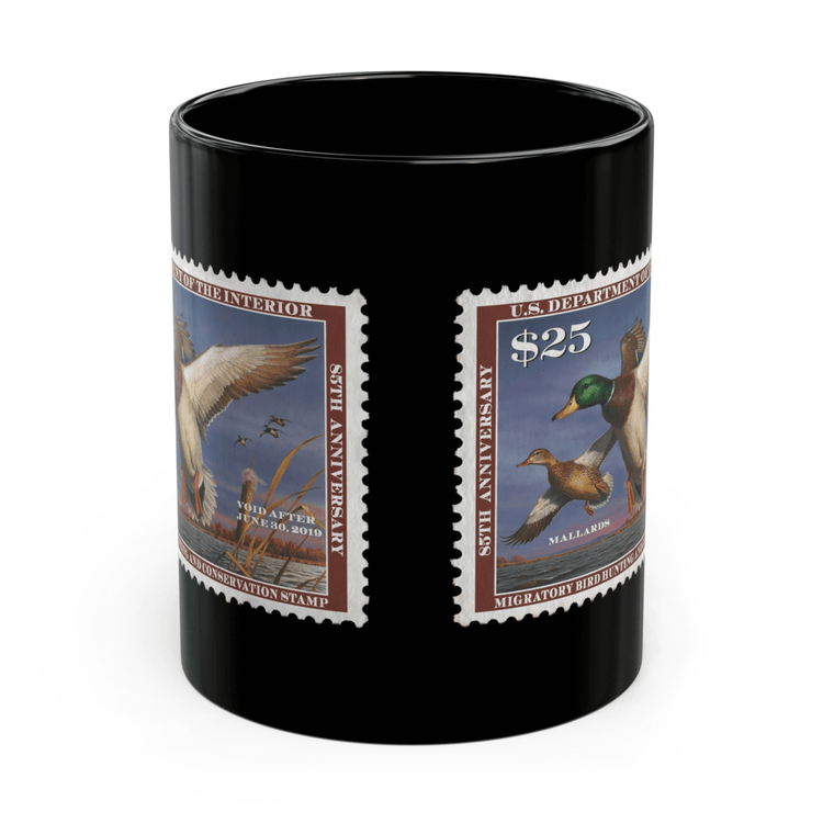 Official 2018 - 2019 Federal Duck Stamp - Black Mug