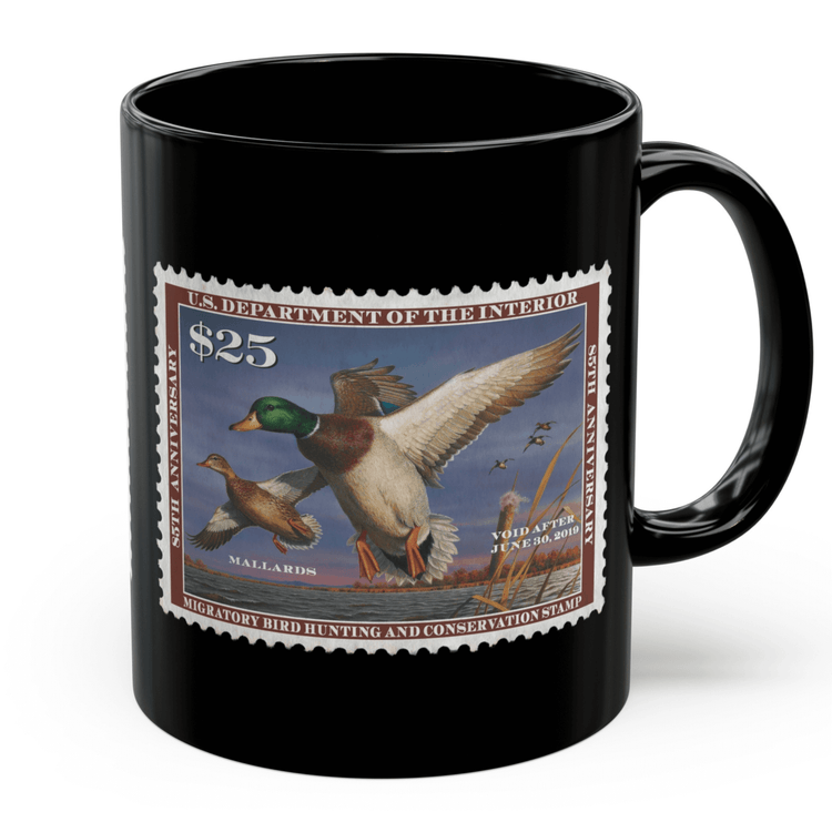 Official 2018 - 2019 Federal Duck Stamp - Black Mug