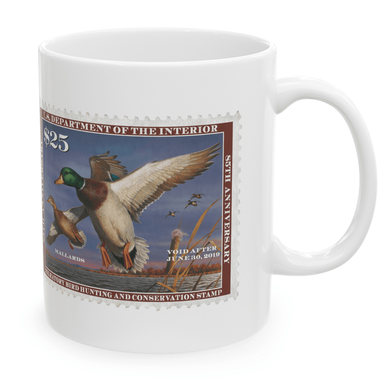 Official 2018-2019 Federal Duck Stamp - White Mug