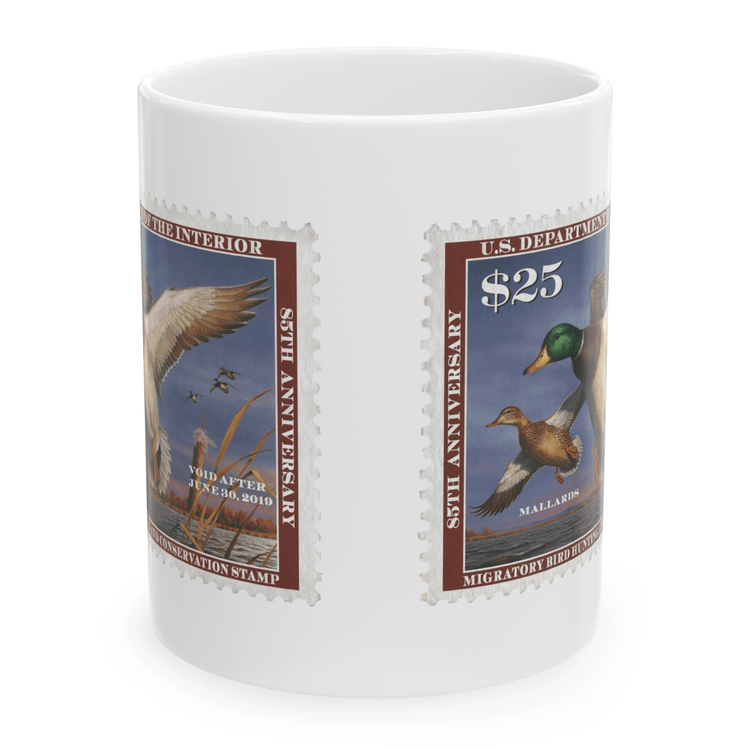 Official 2018-2019 Federal Duck Stamp - White Mug