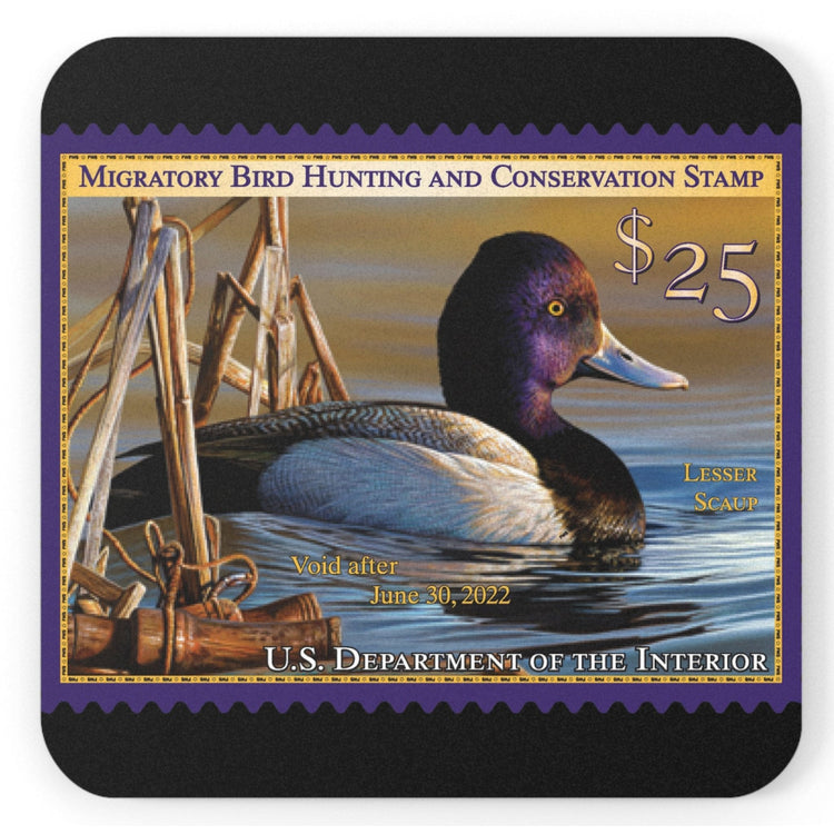 Official 2021-2022 Federal Duck Stamp - Cork Back Coaster