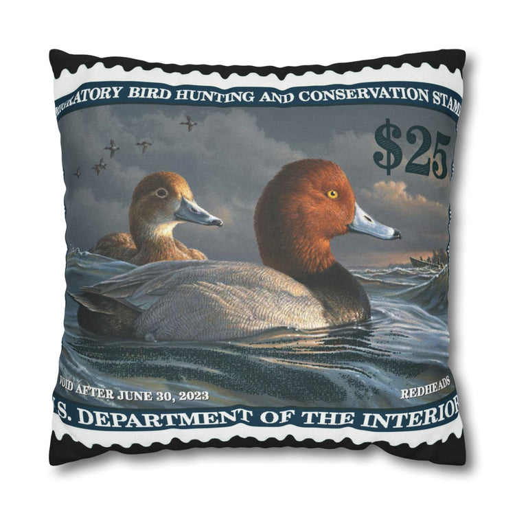 Official 2022-2023 Federal Duck Stamp - Zippered Pillow Cover