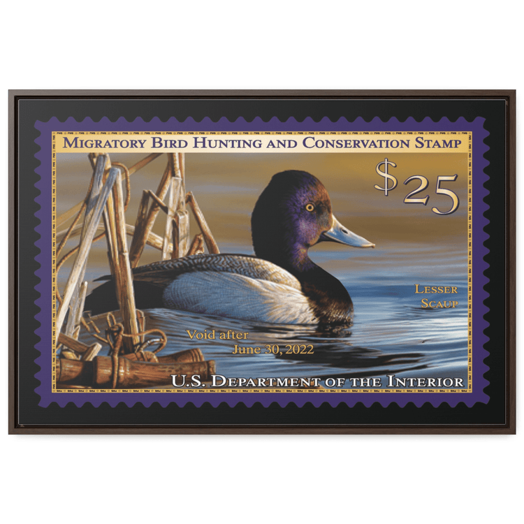 Official 2021 - 2022 Federal Duck Stamp - Canvas Sign