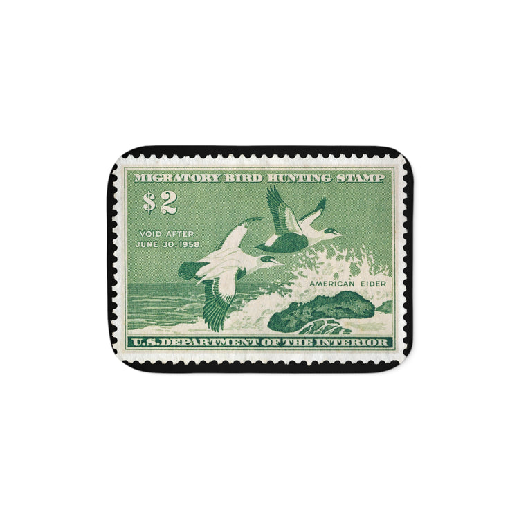 Official 1957-1958 Federal Duck Stamp - Sherpa Blanket