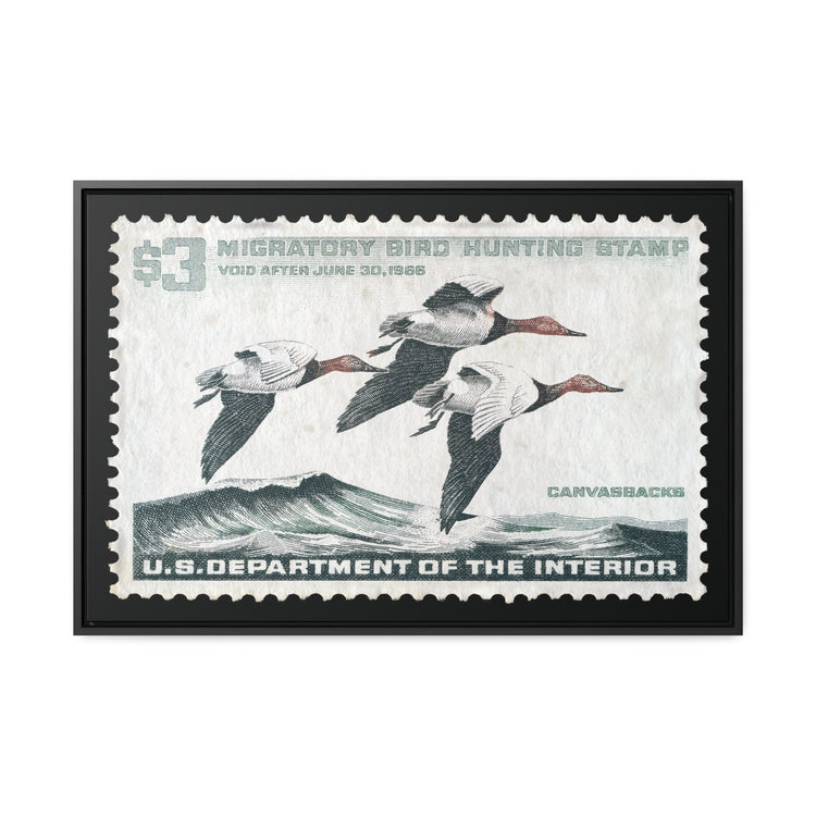 Official 1965 - 1966 Federal Duck Stamp - Canvas Sign