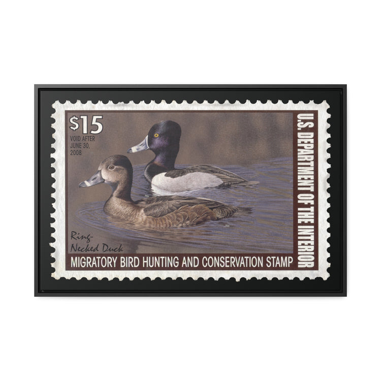 Official 2007 - 2008 Federal Duck Stamp - Canvas Sign