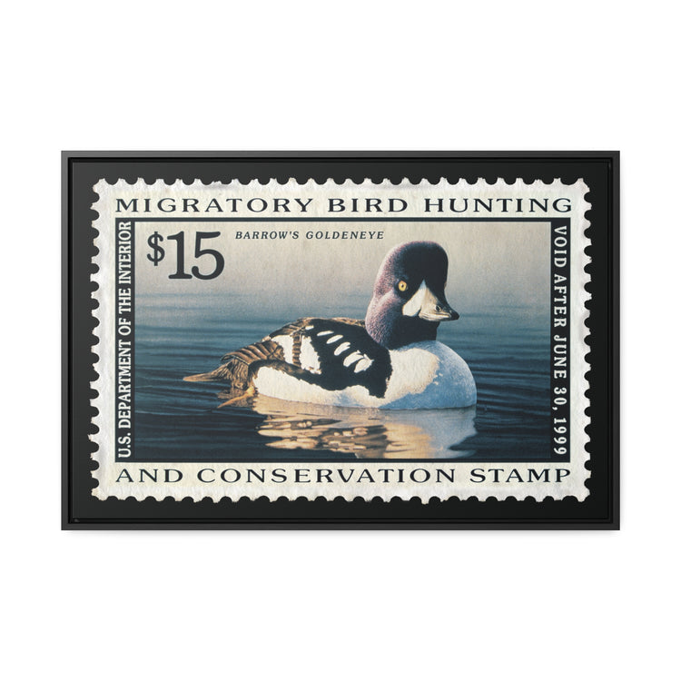 Official 1998 - 1999 Federal Duck Stamp - Canvas Sign