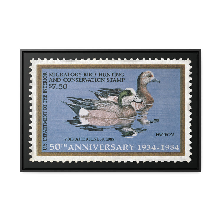 Official 1984 - 1985 Federal Duck Stamp - Canvas Sign