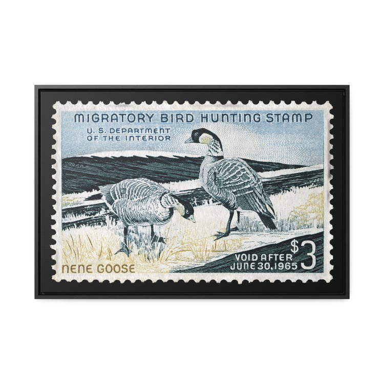 Official 1964 - 1965 Federal Duck Stamp - Canvas Sign