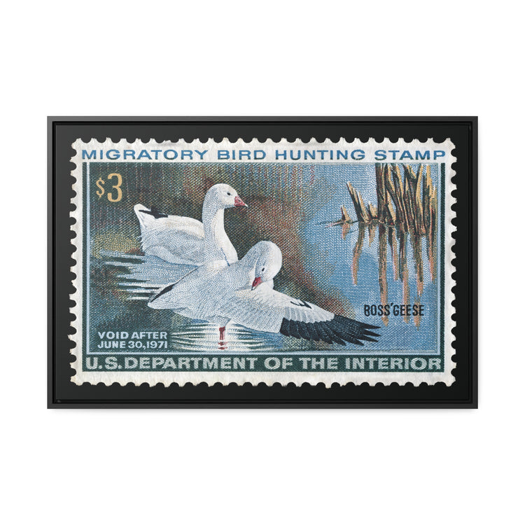 Official 1970 - 1971 Federal Duck Stamp - Canvas Sign