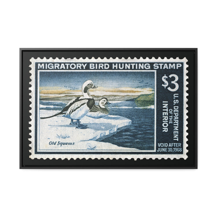 Official 1967 - 1968 Federal Duck Stamp - Canvas Sign