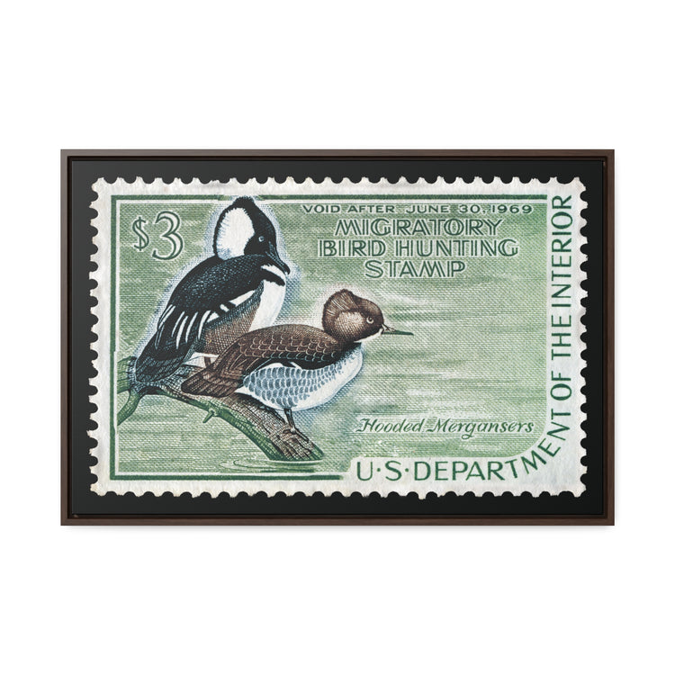 Official 1968 - 1969 Federal Duck Stamp - Canvas Sign