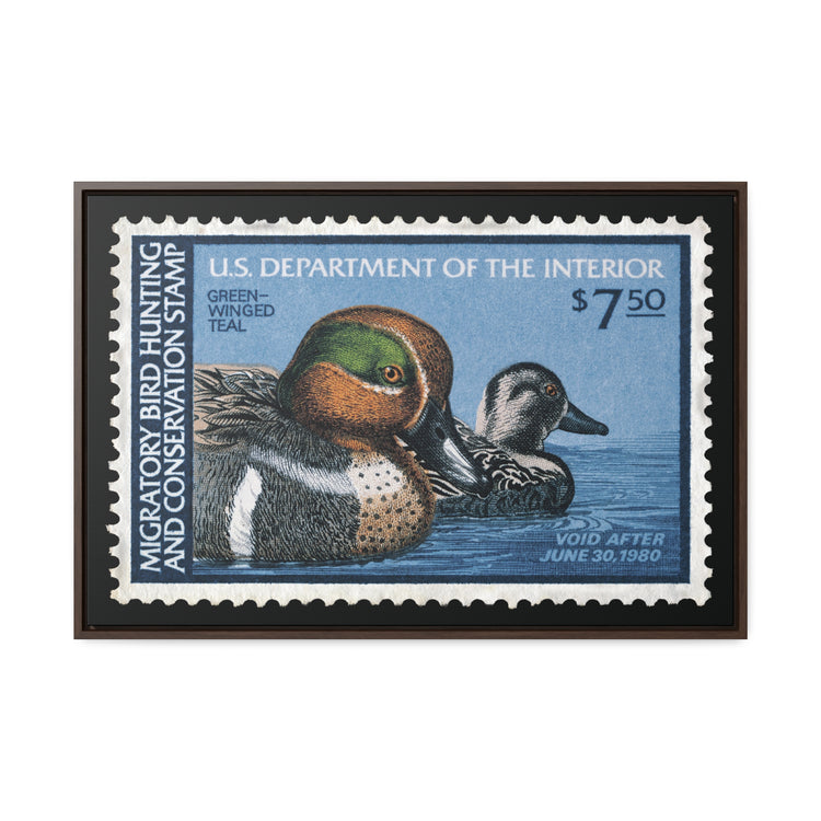 Official 1979 - 1980 Federal Duck Stamp - Canvas Sign