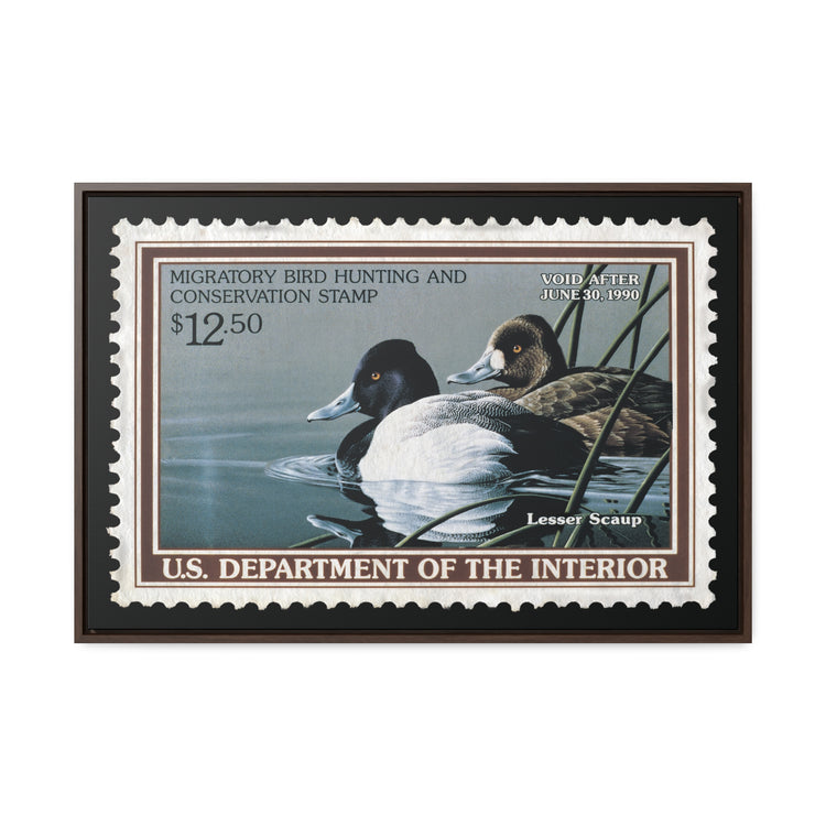 Official 1989 - 1990 Federal Duck Stamp - Canvas Sign