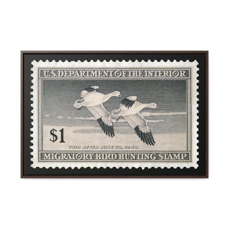 Official 1947 - 1948 Federal Duck Stamp - Canvas Sign