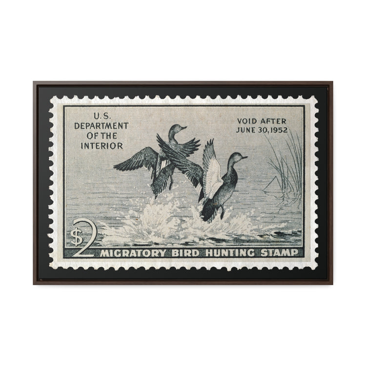 Official 1951 - 1952 Federal Duck Stamp - Canvas Sign