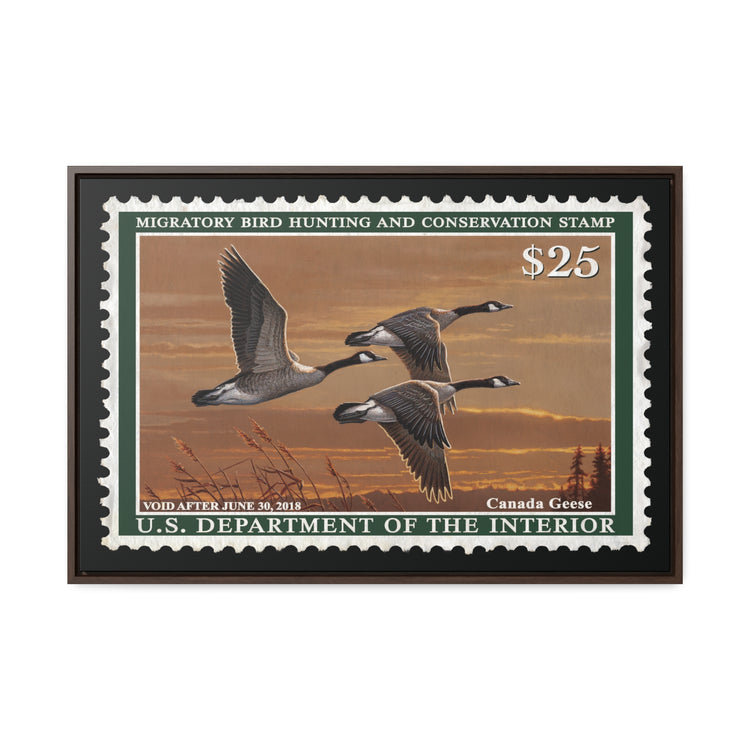 Official 2017 - 2018 Federal Duck Stamp - Canvas Sign