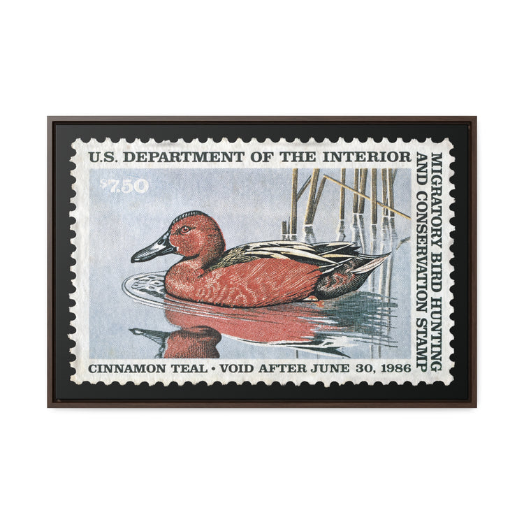 Official 1985 - 1986 Federal Duck Stamp - Canvas Sign