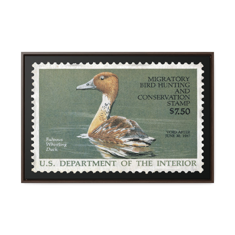 Official 1986 - 1987 Federal Duck Stamp - Canvas Sign