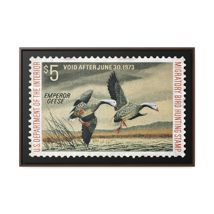 Official 1972 - 1973 Federal Duck Stamp - Canvas Sign