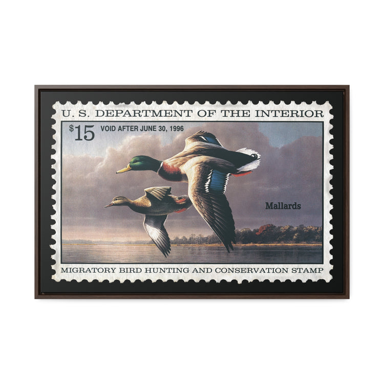 Official 1995 - 1996 Federal Duck Stamp - Canvas Sign