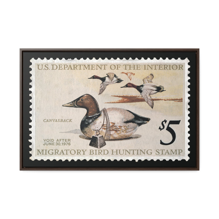 Official 1975 - 1976 Federal Duck Stamp - Canvas Sign