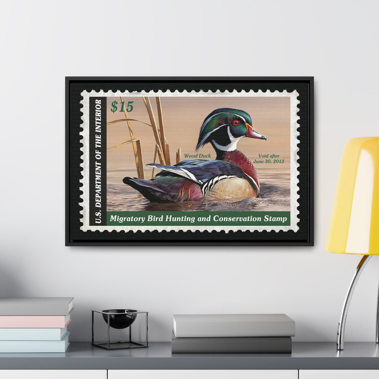 Official 2012 - 2013 Federal Duck Stamp - Framed Canvas Sign