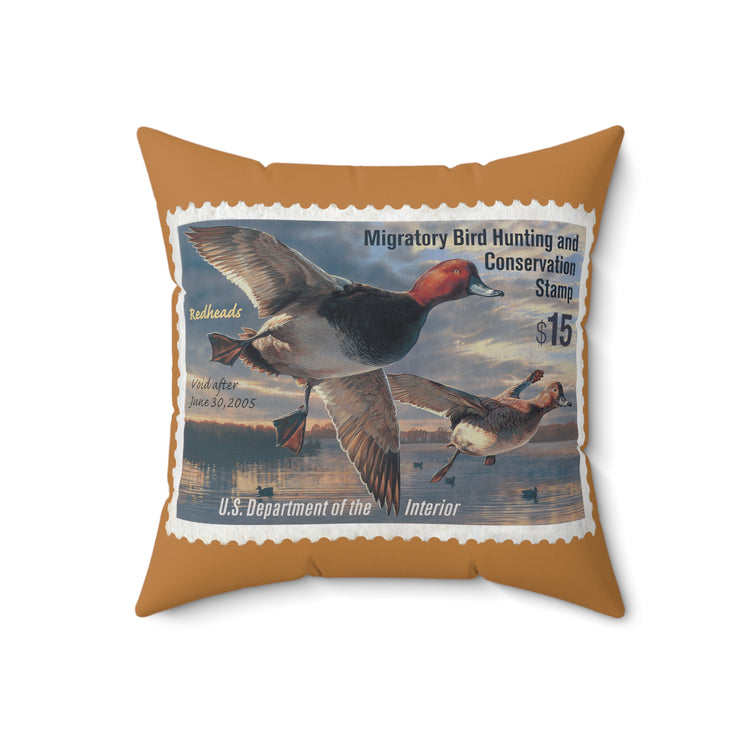 Official 2004-2005 Federal Duck Stamp - Light Brown Pillow