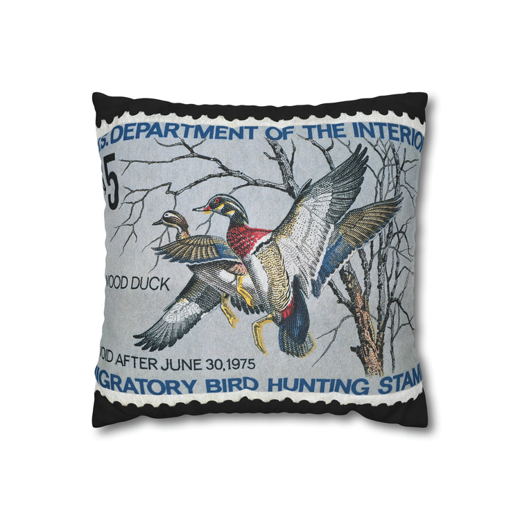 Official 1974-1975 Federal Duck Stamp - Zippered Pillow Cover