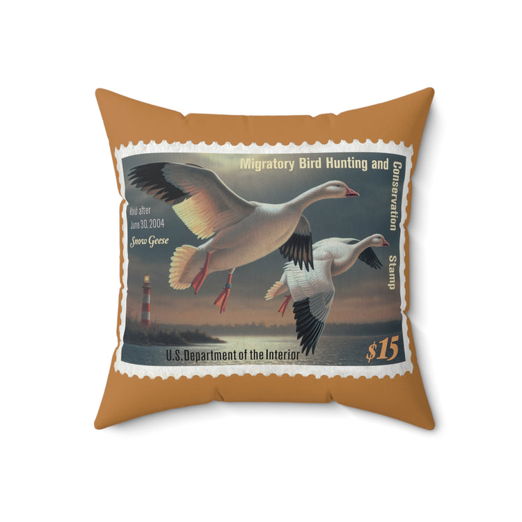 Official 2003-2004 Federal Duck Stamp - Light Brown Pillow