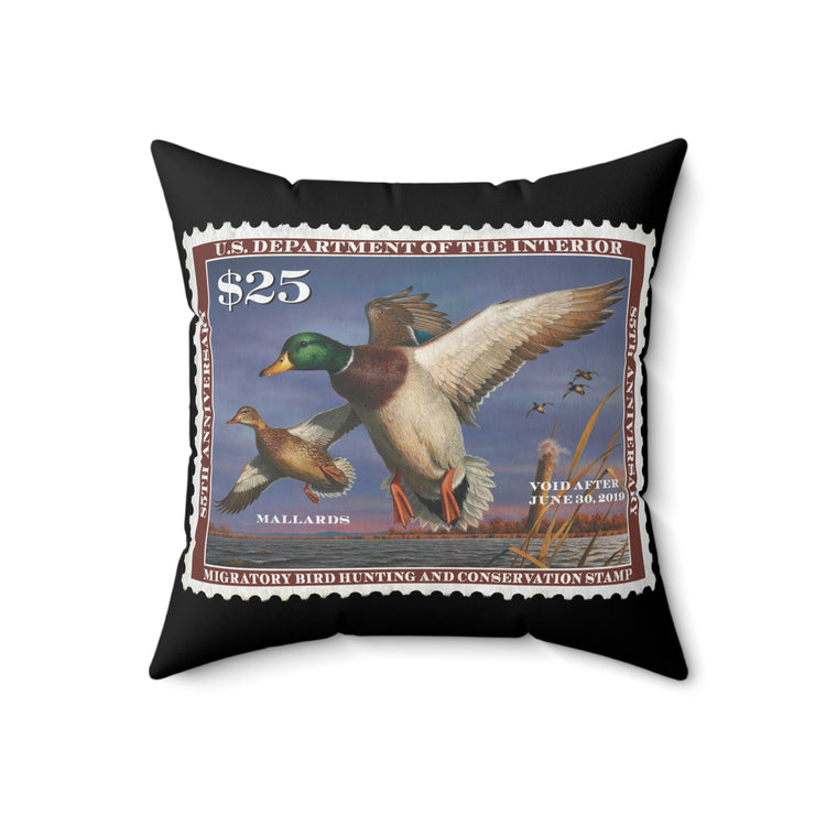 Official 2018-2019 Federal Duck Stamp - Black Pillow