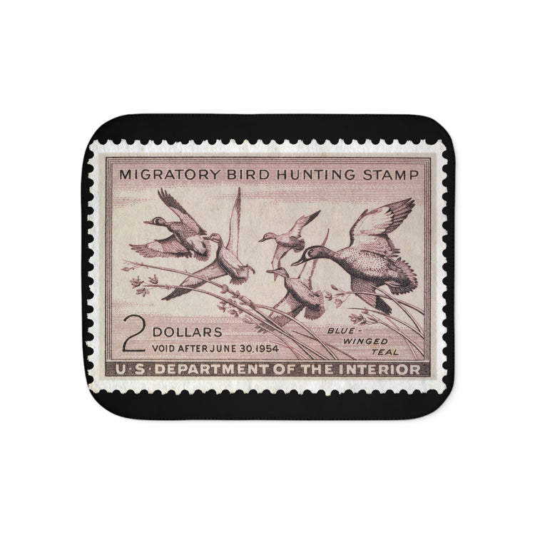 Official 1953-1954 Federal Duck Stamp - Sherpa Blanket