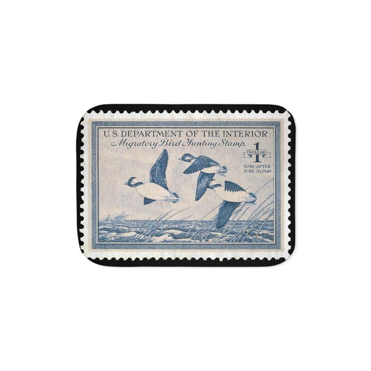 Official 1948-1949 Federal Duck Stamp - Sherpa Blanket