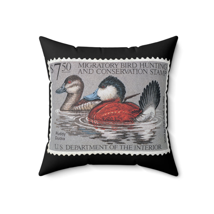 Official 1981-1982 Federal Duck Stamp - Black Pillow