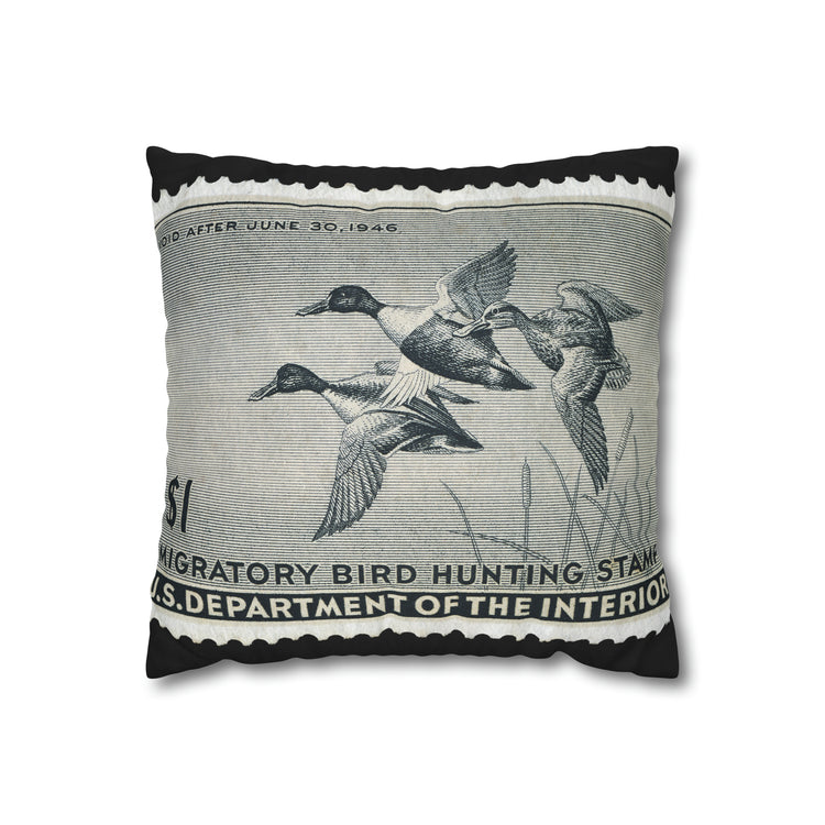 Official 1945-1946 Federal Duck Stamp - Pillow Case