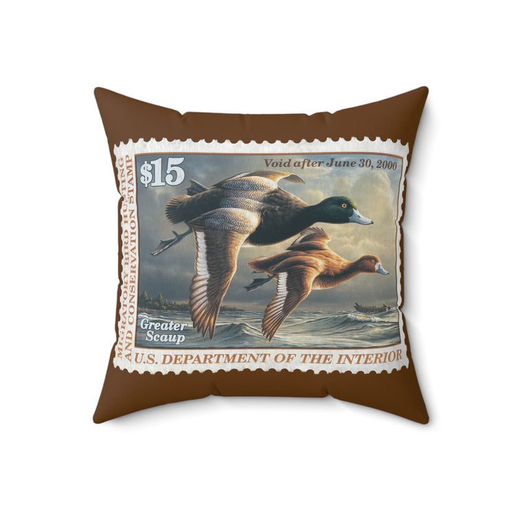 Official 1999-2000 Federal Duck Stamp - Brown Pillow