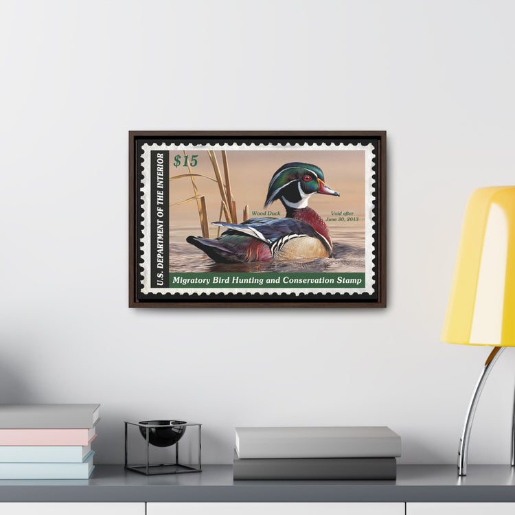 Official 2012 - 2013 Federal Duck Stamp - Framed Canvas Sign