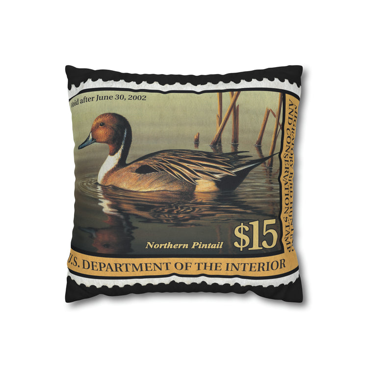 Official 2001-2002 Federal Duck Stamp - Zippered Pillow Cover