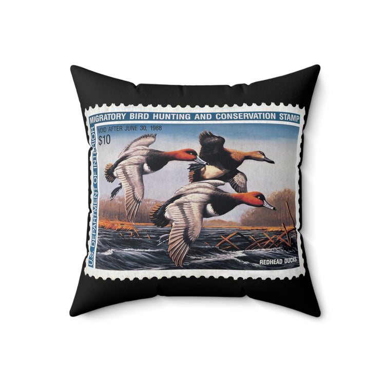 Official 1987-1988 Federal Duck Stamp - Black Pillow