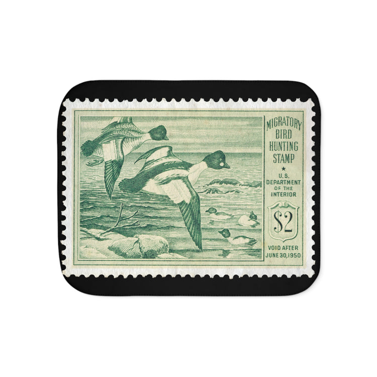 Official 1949-1950 Federal Duck Stamp - Sherpa Blanket