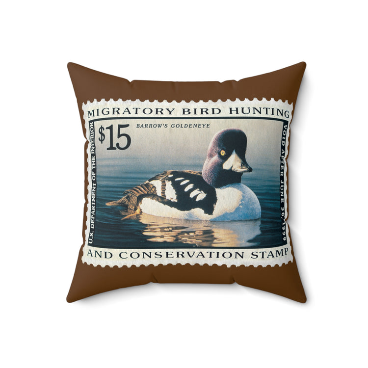 Official 1998-1999 Federal Duck Stamp - Brown Pillow