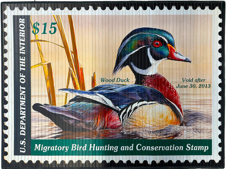 Official 2012-13 Duck Stamp - 47" x 35" Bamboo Mat